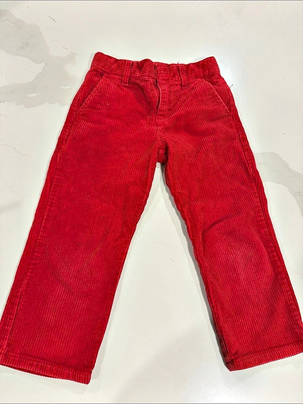 JANIE AND JACK Holiday Red Corduroy Pant